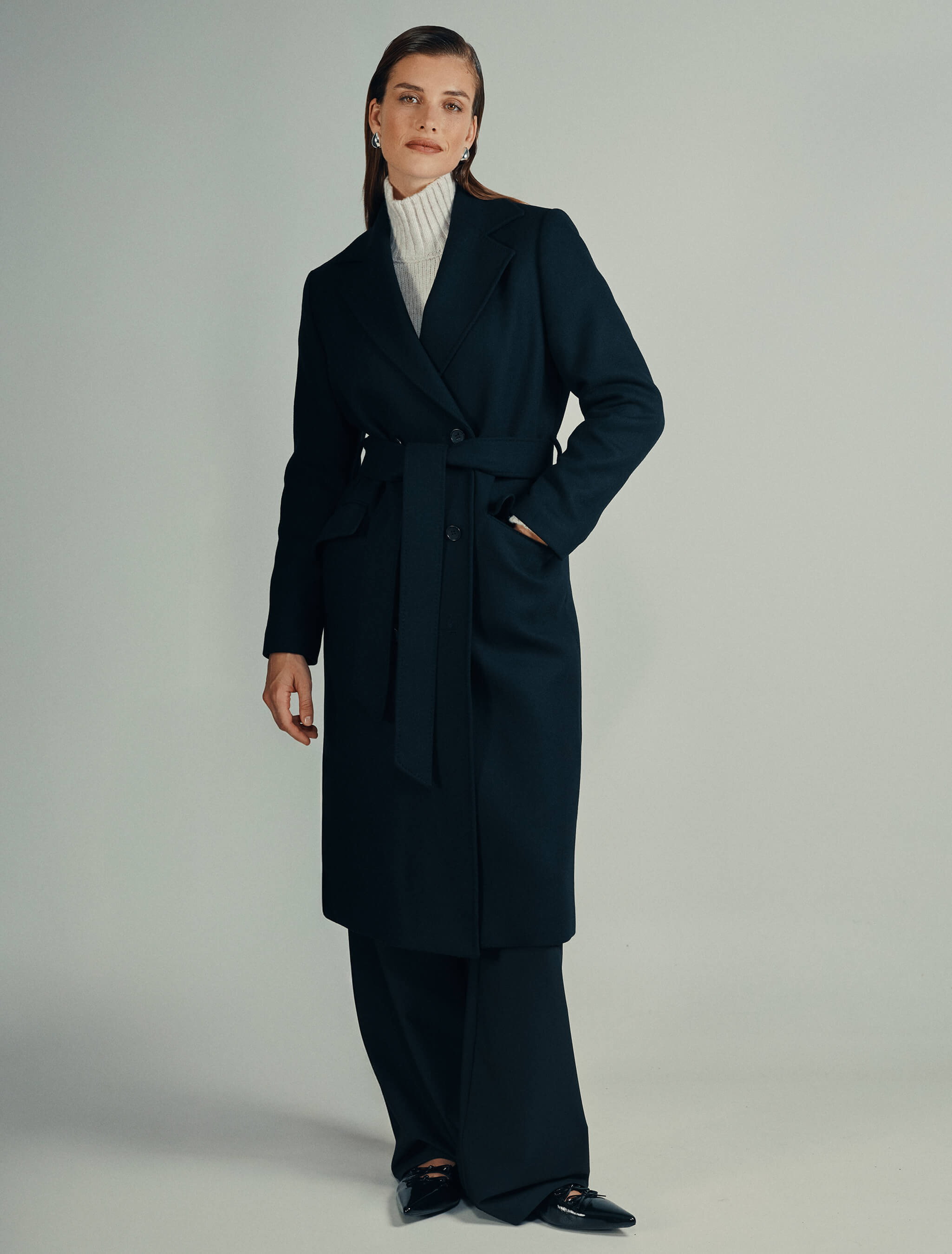 Women's Wool Coat Black